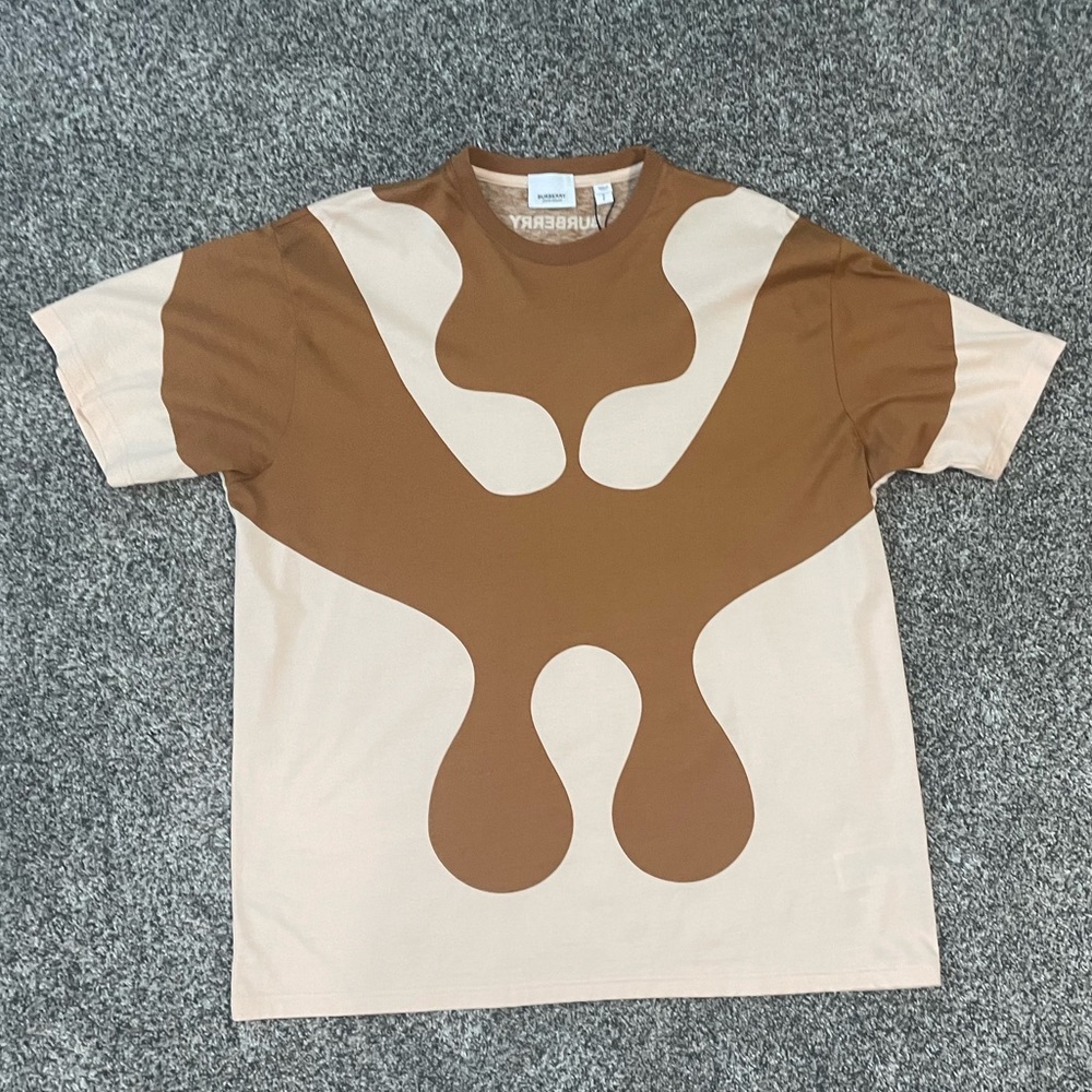 Burberry Abstract Oversized Print T-Shirt